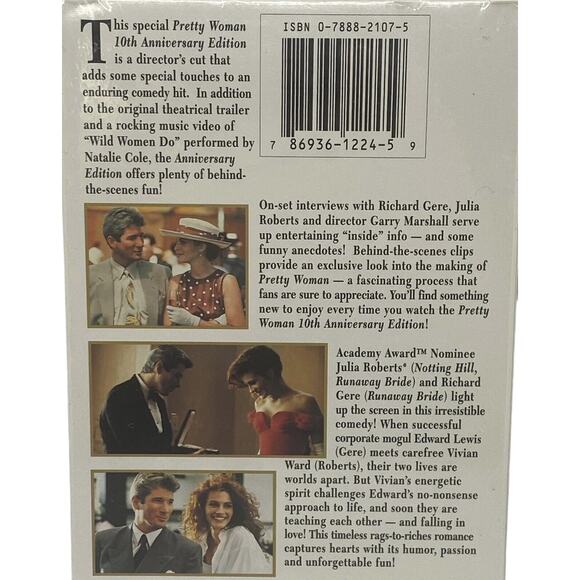 Julia Roberts - Pretty Woman 1990 Movie VHS 10th Anniversary Edition Bonus New - Picture 7 of 13